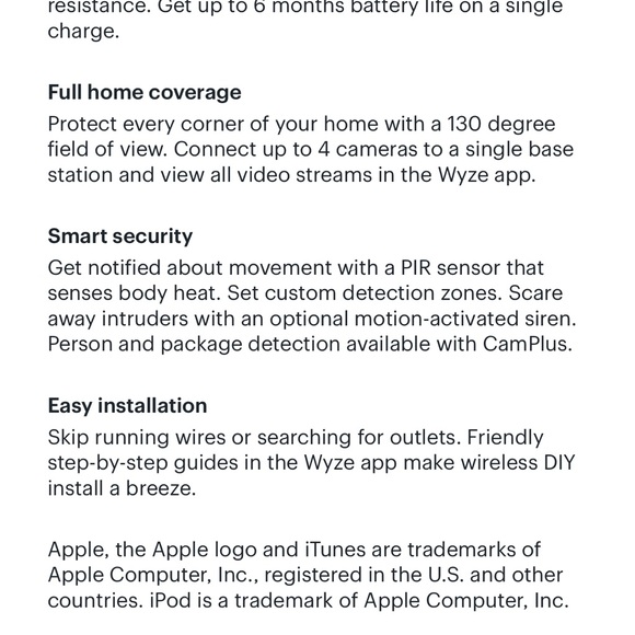 Wyze wireless outdoor cameras - Picture 3 of 3